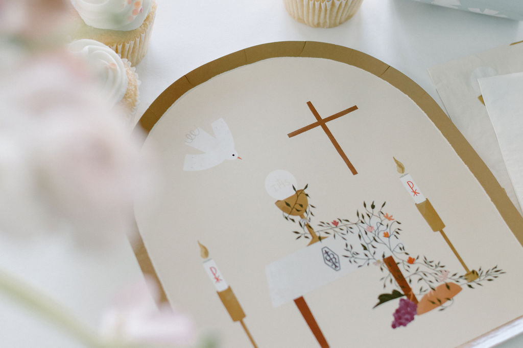 First Communion Dinner Plates