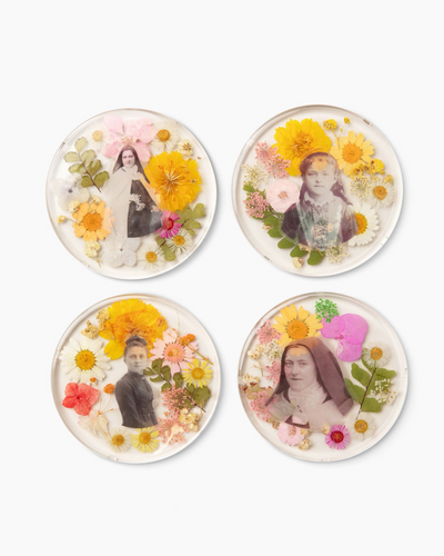 The Little Flower Resin Coasters