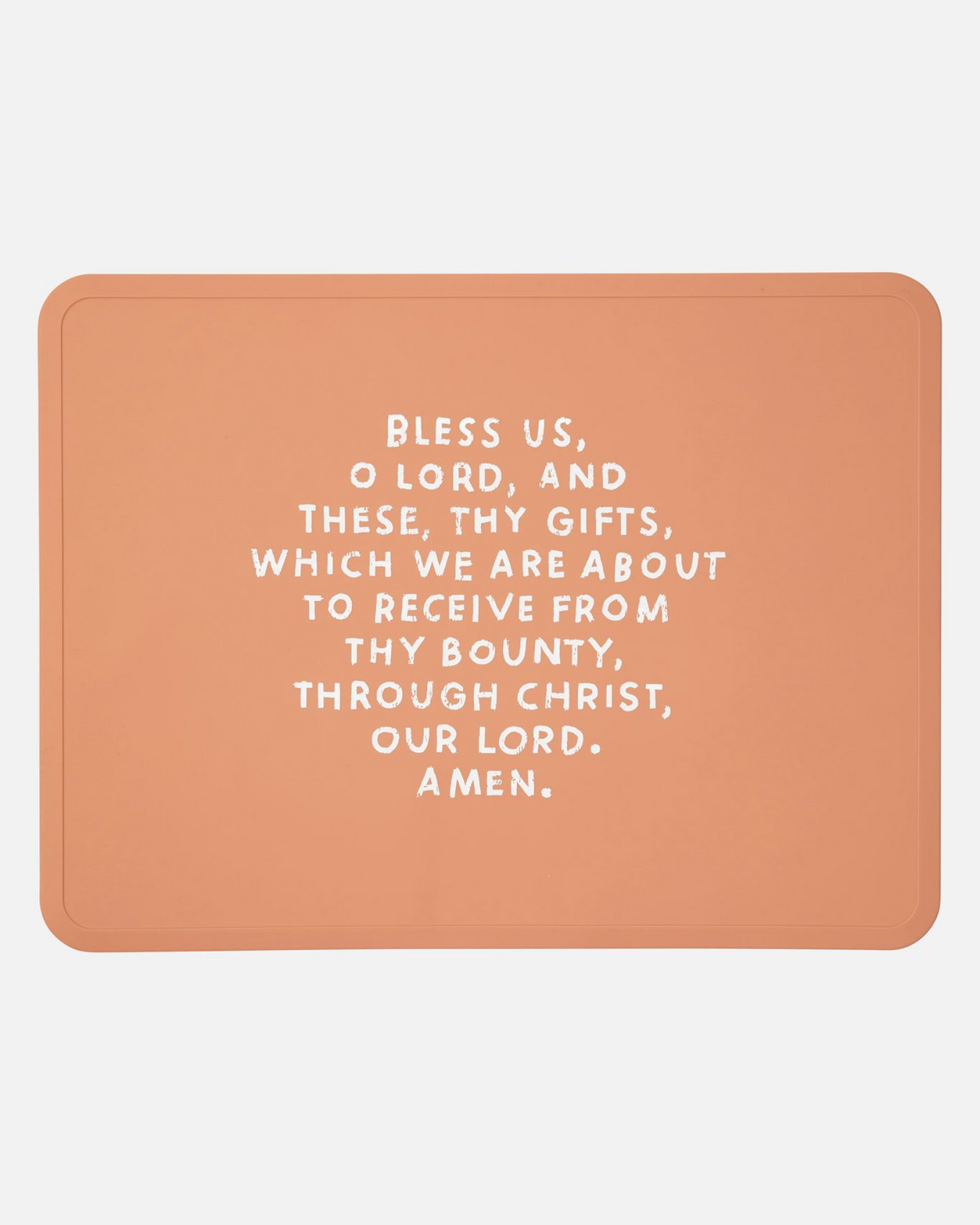Meal Blessing Silicone Placemat Muted Pink