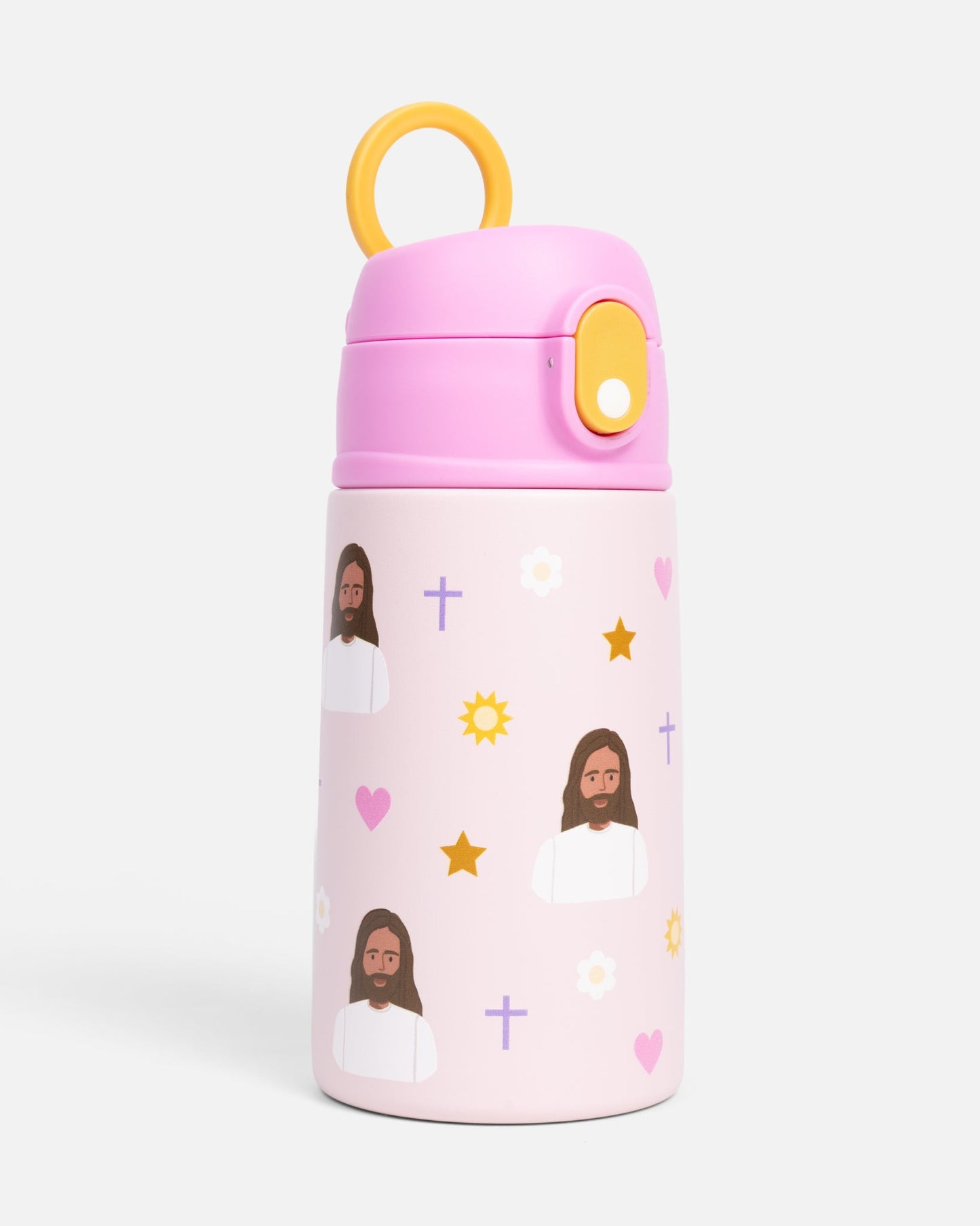 Pink Jesus Water Bottle – 13.5oz Stainless Steel