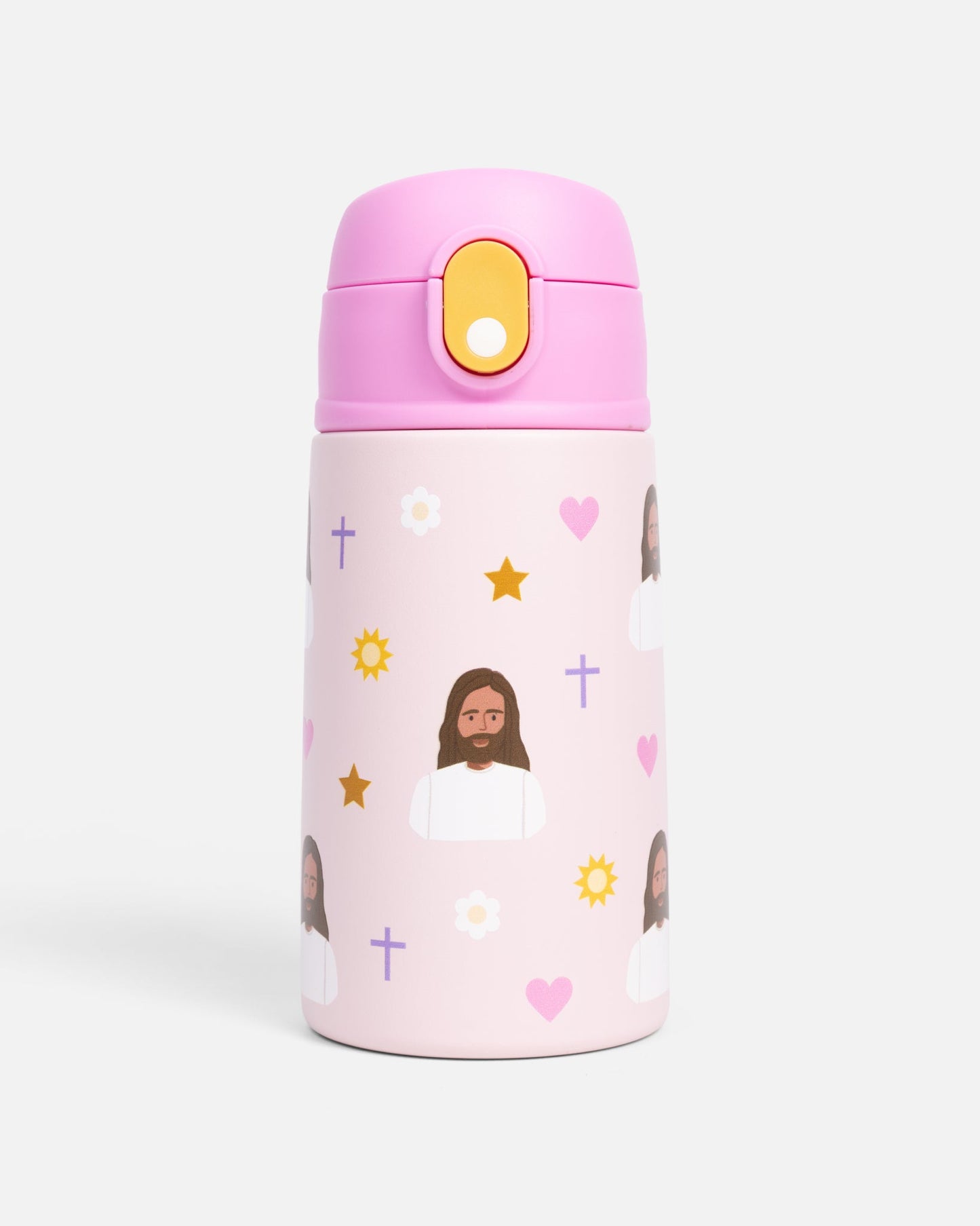 Pink Jesus Water Bottle – 13.5oz Stainless Steel