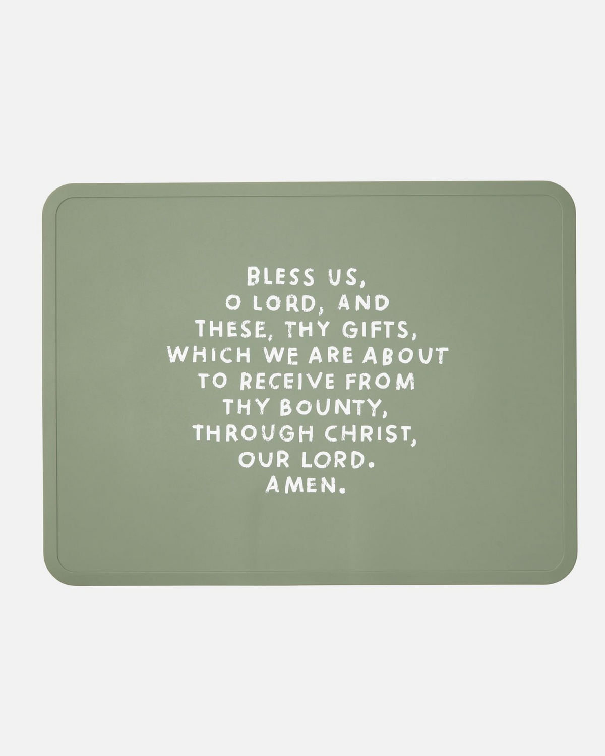 Meal Blessing Silicone Placemat Sage Green