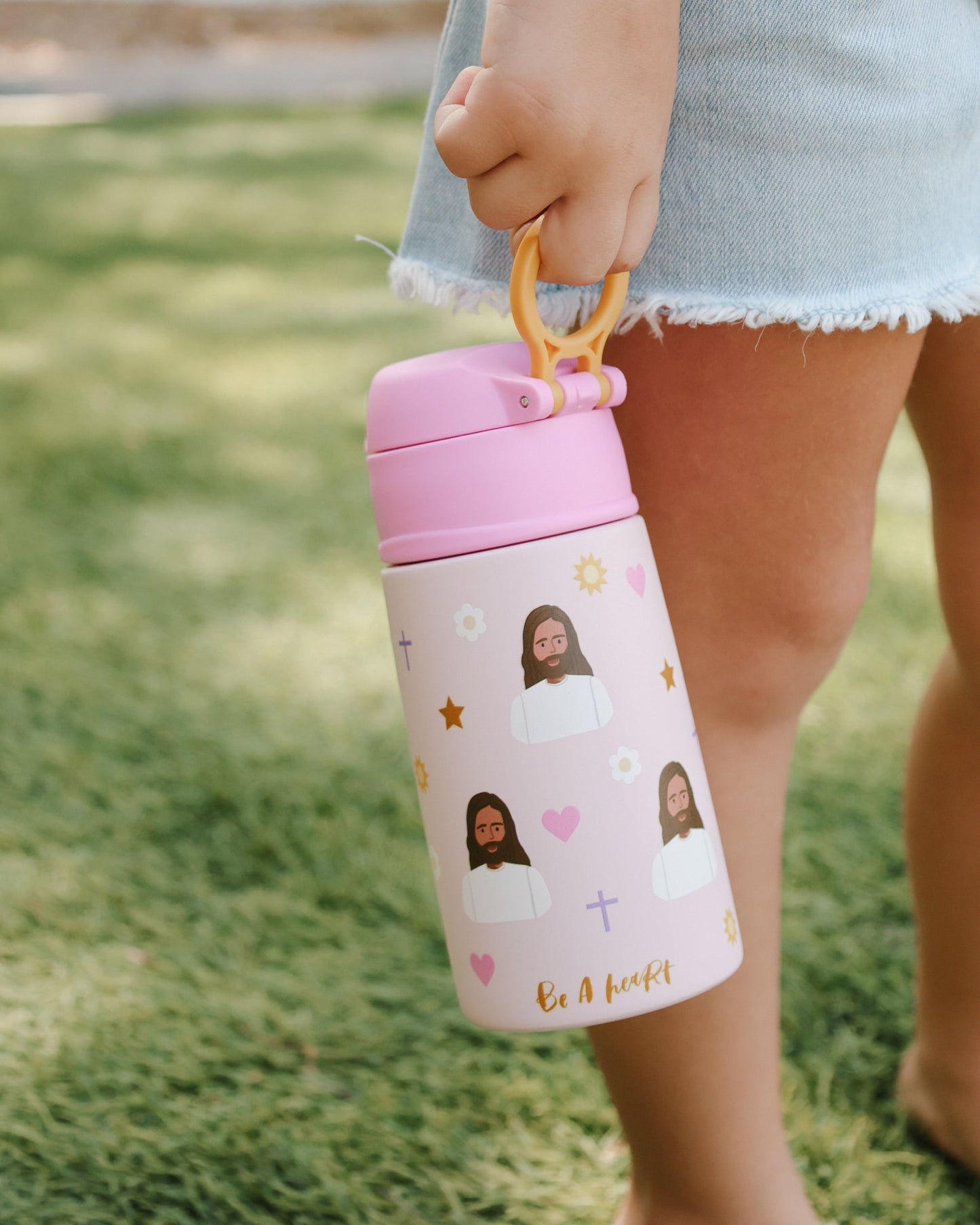 Pink Jesus Water Bottle – 13.5oz Stainless Steel