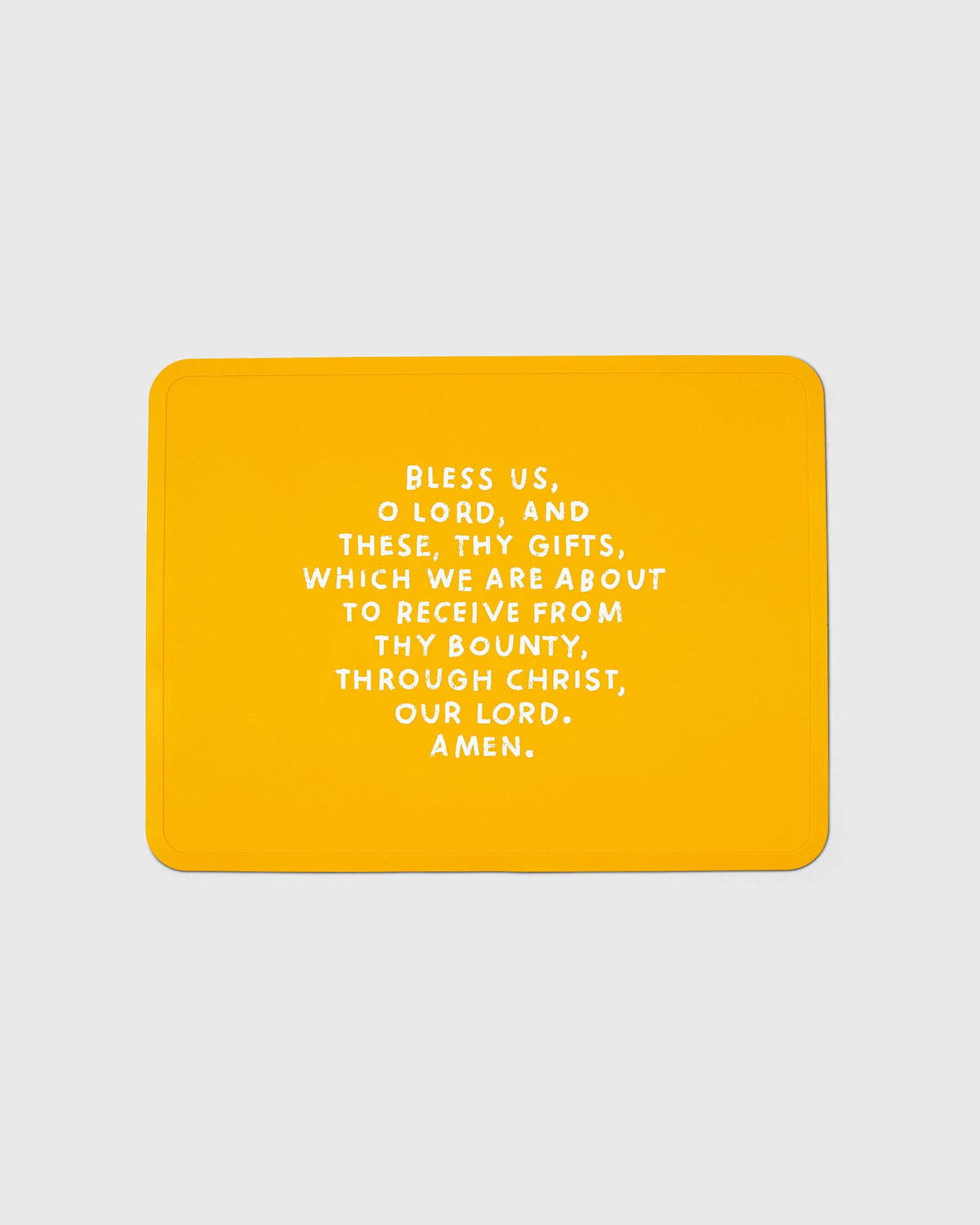 Meal Blessing Silicone Placemat Mustard Yellow