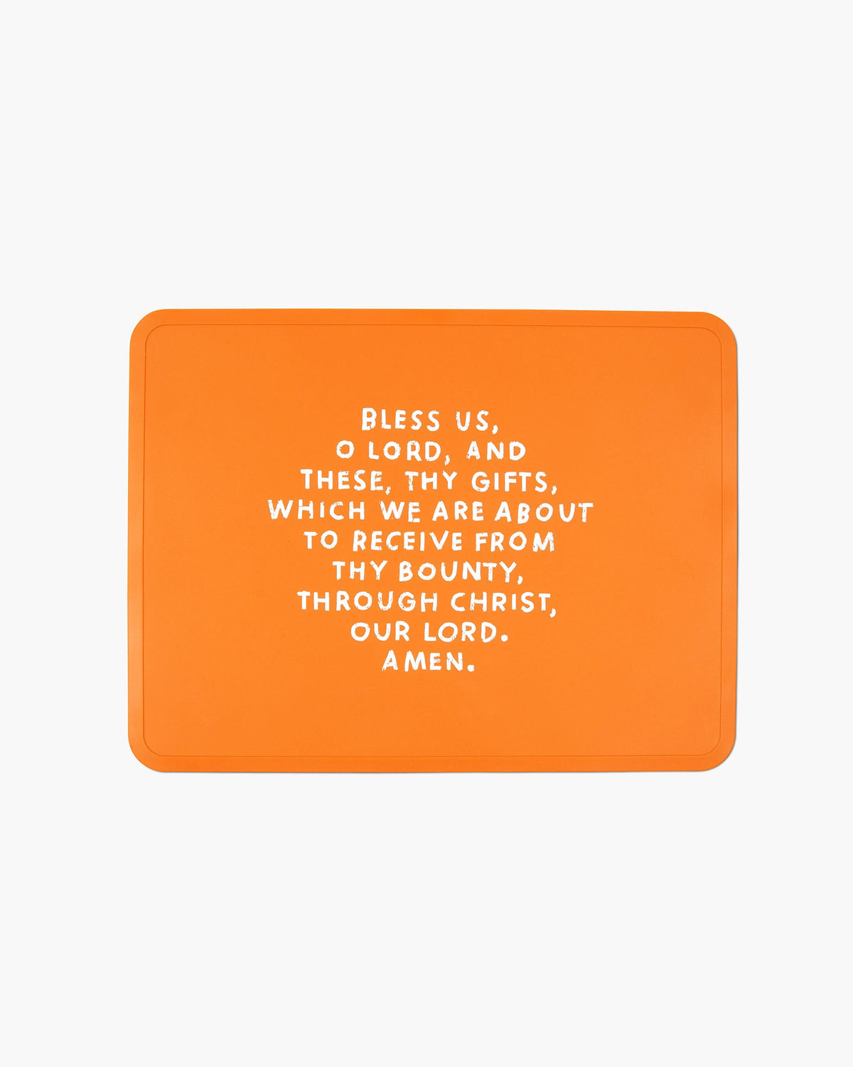 Meal Blessing Silicone Placemat Cider Orange