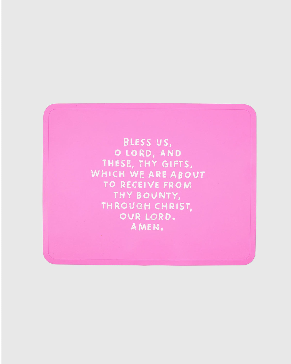 Meal Blessing Silicone Placemat Bubblegum Pink
