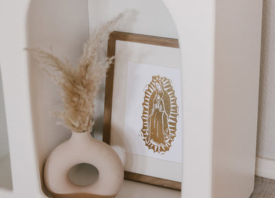 Our Lady of Guadalupe 8x10 Gold Leaf Print